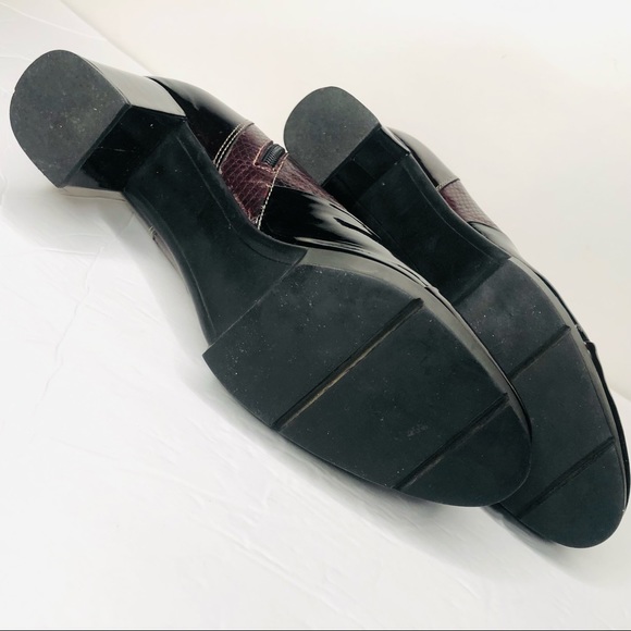 Fellini Sz 40EU/ 9.5-10US Women’s Boots Burgundy Leather Upper/Leather Lining - Picture 13 of 14